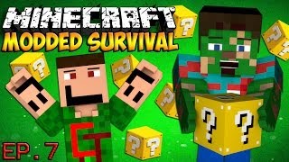 quotLucky Blocksquot Jack Pack Modded Survival Ep 7 [upl. by Orofselet]