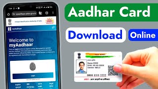 Aadhar card download kaise kare 2024  How to download aadhar card on mobile [upl. by Eiramyllek622]