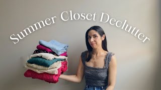 Closet Cleanout amp Declutter  Organizing amp Decluttering My Closet for the Summer [upl. by Petersen]