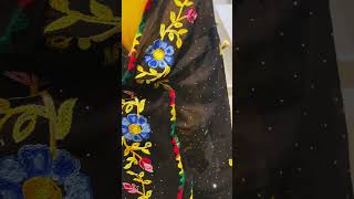 Phulkari fulkari punjabi dupatta for karvachauth Diwali festival ethnic festive vibes indowestern [upl. by Ytissac]