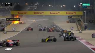 ACCIDENTE ROMAIN GROSJEAN ROMAIN GROSJEAN CRASH  Formula 1 Bahrain GP [upl. by Habeh61]