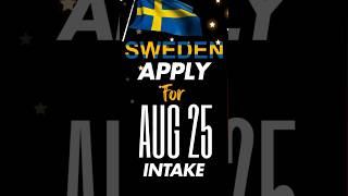 quotStudy in Sweden  Top Universities Now Open for August 2025 Intake  Apply Before Its Too Latequot [upl. by Antonella588]