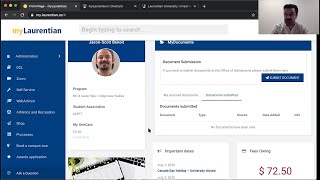 MyLaurentian Account Tutorial [upl. by Aicilram252]