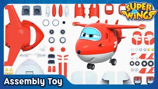 SuperWings Jett Assemble toy  3D Assembly Toy  Super wings toys [upl. by Royd992]