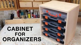 How to Build a Cabinet for Organizer Box Storage Containers with Additive Woodworking Cabinetmaking [upl. by Fisher]