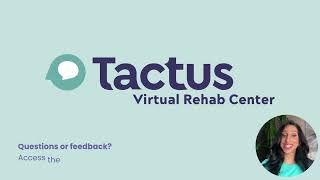 Getting Started in the Tactus Virtual Rehab Center [upl. by Darcia350]