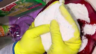 Laundry Paste ASMR  Gain Powder Gain Happy Liquid and Gain Moonlight Breeze beads  FULL VIDEO [upl. by Ahsuoj]