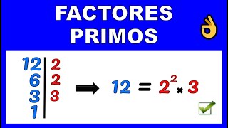 FACTORES PRIMOS [upl. by Scrivenor]