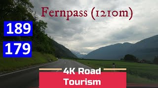 Driving Austria B189 amp B179  4K driving video over The Fernpass 1210m [upl. by Oiredised505]