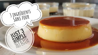 crème caramel en 15 min avec juste 3 ingredients  creme caramel in 15 min with just 3 ingredients [upl. by Yerfoeg]