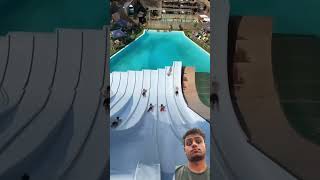 Waterslide🔥🔥🔥😱😱😱👿😱subscribe👍 funny minitrampoline water like themepark waterpark [upl. by Sev859]