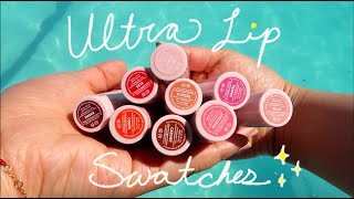 Glossier Ultra Lip Swatches  Try On all colors [upl. by Herald959]