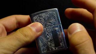 zippo venetian polished chrome  zippo 352 [upl. by Sirtimid]