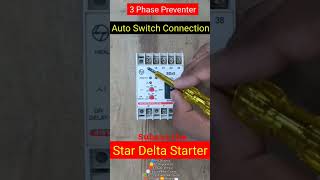 Star Delta Starter Auto Switch connectionplcprogrammingautocadelectricalelectricianviralvideo [upl. by Ardnic]