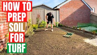 How to Prepare SOIL for Laying TURF [upl. by Koller664]