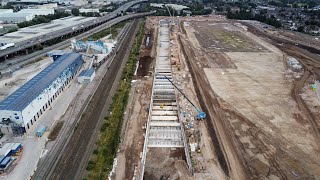 HS2 Construction  Bromford Tunnel portal at Washwood Heath Birmingham [upl. by Zug]