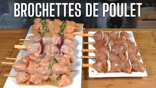 4 RECETTES DE BROCHETTES DE POULET  BARBECUE IS LOVE [upl. by Anirbak]