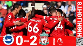 Highlights Brighton amp Hove Albion 02 Liverpool  Diaz amp Salah fire Reds to victory on south coast [upl. by Stevana]