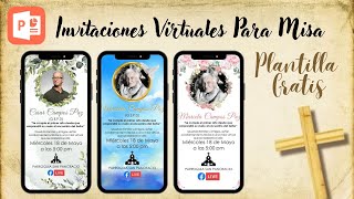 Como hacer invitaciones para Misa  Plantillas Gratis  Tarjetas virtuales [upl. by Navillus495]