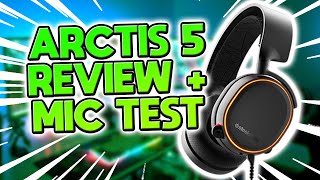 SteelSeries Arctis 5 Gaming Headset Review  Mic Test 2021  PS4 amp PC [upl. by Hesther]