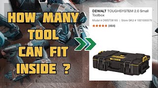 DEWALT Toughsystem 20 Small Tool Box  How Many Tools can fit in [upl. by Skipper]