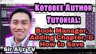 Kotobee Author Tutorial  Tagalog Book Manager Chapter Save [upl. by Nylleoj524]