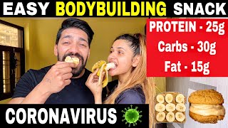 HEALTHY SNACK FOR MUSCLE BUILDING amp FAT LOSS 1 MIN RECIPE  Rohit Khatri Fitness [upl. by Fernande]