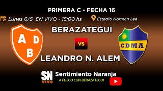 Berazategui vs Leandro N Alem en VIVO  Primera C  Fecha 16  Apertura 2024 [upl. by Turoff432]