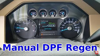 67 Ford Powerstroke Manual DPF Regen [upl. by Tnomad]