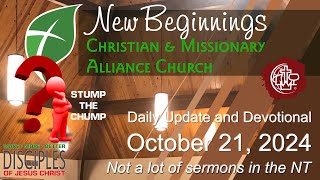 October 21 2024 Daily Update and Devotional [upl. by Eillak436]