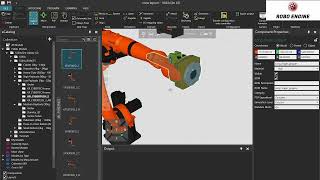 KUKA SIM 40  1 Dodanie robota i prawidłowy montaż chwytaka [upl. by Schnur524]