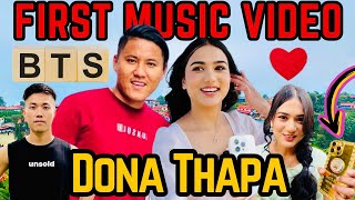 My FIRST Music Video with DONA THAPA BTS Fun with Dona Thapa Ghongbaa DonaThapaAkaChocolateyBoy [upl. by Aronael]