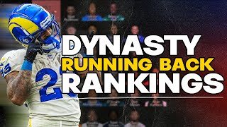 Dynasty Running Back Rankings amp Tiers  THE NEW ROOKIES [upl. by Aikrahs]