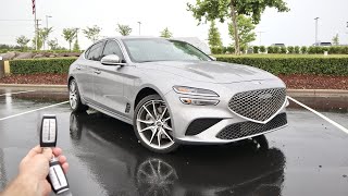 2022 Genesis G70 Start Up Test Drive Walkaround POV and Review [upl. by Eronaele]