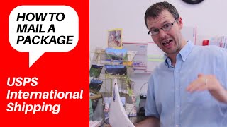 How to Mail and Ship a Package Internationally with the US Post Office  English on the Street [upl. by Lubba]