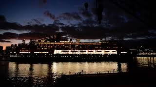 Holland America Line Volendam Cruise Ship Departs Port Of Montreal Saturday October 5 2024 EMR 3238 [upl. by Pallaton]