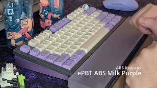 PBT vs ABS keycaps sound test  CannonKeys Obliterated75 SE [upl. by Laleb299]