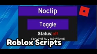 roblox noclip script [upl. by Nioe]