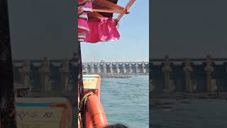 Narmada dam river travel vlog incredibleindia joyride boating shorts ytshorts scenic om [upl. by Bathsheb]