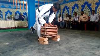 Taekwondo Academy of Tarakeswar Instructor prasenjit paul Breaking Demo [upl. by Olaznog429]