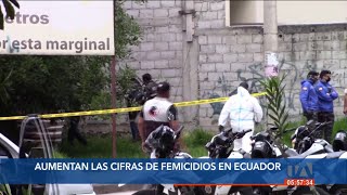 Las cifras de feminicidios crecen en el Ecuador [upl. by Lamphere]