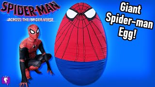 Spiderman Giant Suprise Egg on HobbyFamilyTV [upl. by Sarette]