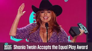 Shania Twain Accepts the Equal Play Award  2023 CMT Music Awards [upl. by Schrick]