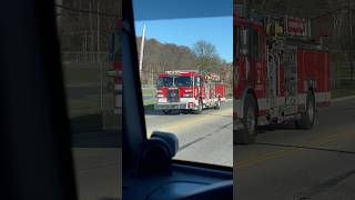 Newark Ohio Div Of Fire Ladder 2 Responding [upl. by Melburn]