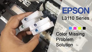 Epson L3110 Series Printer  Color Missing Problem Solution [upl. by Silvain546]