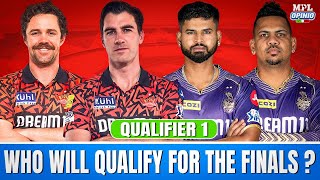 KOL v HYD Qualifier 1 Kolkata vs Hyderabad Today MPL Opinio Prediction  Who will win today match [upl. by Summons]