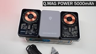 Unboxing Momax QMag Power Industrial Aesthetics Magnetic Wireless Charging Power Bank  ASMR [upl. by Aitnuahs759]