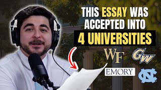 This essay helped me get accepted into UNC Emory Wake Forest y George Washington University [upl. by Kery]