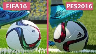 FIFA 16 vs PES  Pro Evolution Soccer 2016 Graphics Comparison PS4 FullHD60fps [upl. by Felizio160]