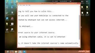 MHOTSPOT DEVICE CONNECTED BUT HAVE NO INTERNET ACCESS PROBLEM SOLVED SEPTEMBER 2014 [upl. by Annad]